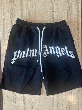 Palm Angels Large Logo Shorts Black Size L
